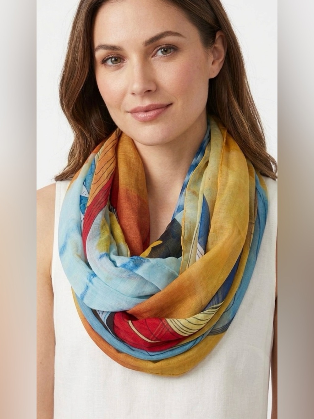 Infinity Scarf Designed by Maxine Noel | Art to Wear